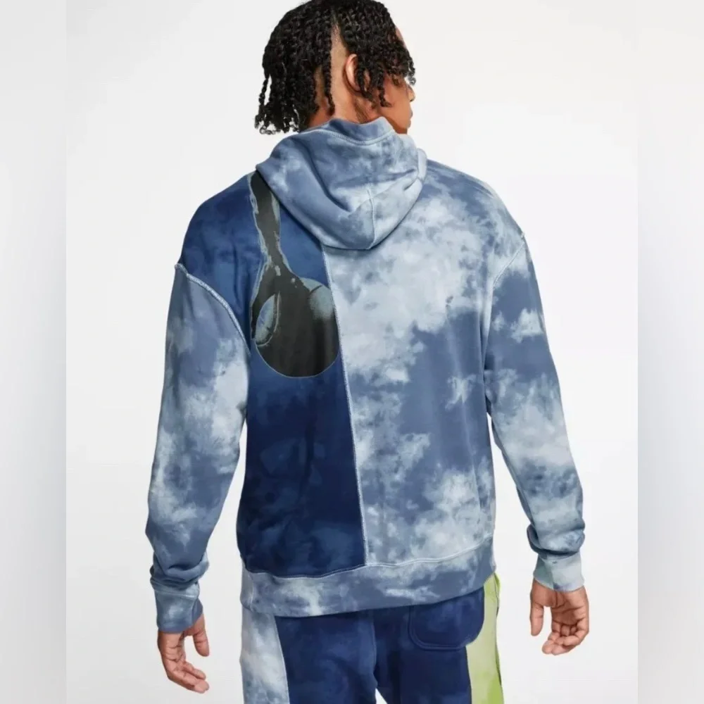 AIR JORDAN Sportswear DNA Pull-Over Hoodie CJ0226-406 Blue/Green Men’s‎ S…